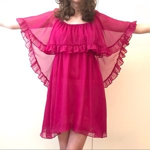 Free People Sheer Mini-Dress👗👠